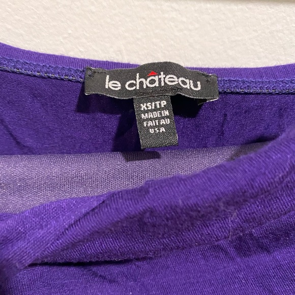 Purple Le Chateau Strapless Dress - Picture 2 of 3